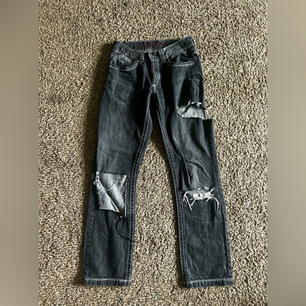 Decree Black distressed jeans